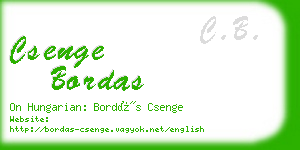 csenge bordas business card